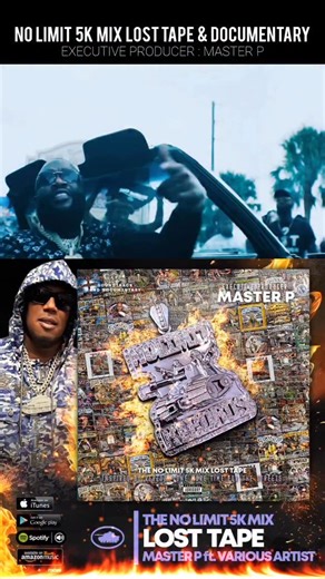 Master P on Instagram: "“Like 23” out everywhere! No Limit 5K Mix Lost Tapes @richforever"
