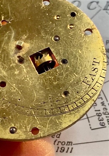 Antique Century   OLD Verge Fusee Pocket Watch Plate, Engraved Steampunk Art Piece for Necklace Pendant Design Parts, Moving Gear & Shaft - Etsy