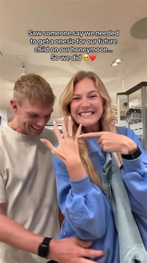 Hunter & Libby on Instagram: "Is 2026 our year? 🤭 #Honeymoon #baby #couplegoals"