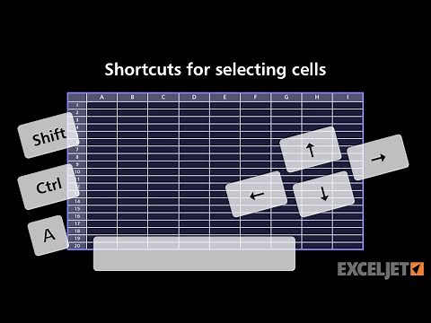 Shortcuts for selecting cells