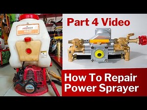 Power Sprayer Brass Pump Body Repairing | Power Sprayer 2 Stroke Petrol Engine Repair