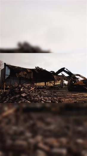 — Let Her Down Easy. #demolition #construction #heavyduty #mgiconstruction #build | MGI Construction Corp.