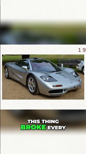McLaren F1: The Supercar That Broke ALL the Rules! #shorts