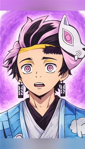 dessin mangas Cool TANJIRO 💙#anime #art #dessinmangas