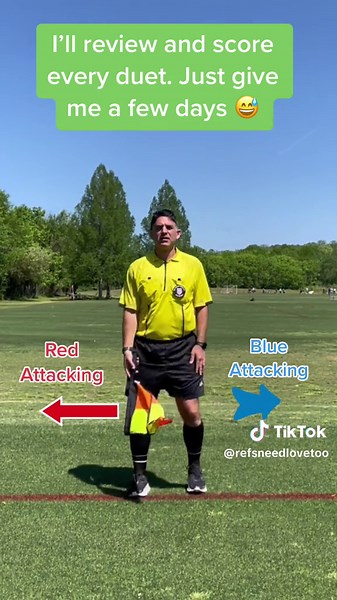 Test your knowledge of Referee flag and arm mechanics. I will try my best to review and score every single duet that is made. If it takes me a few days or a week, please forgive me. I promise I will go to them #Referee #Footbal #Soccer #PremierLeague #MLS #SundayLeague