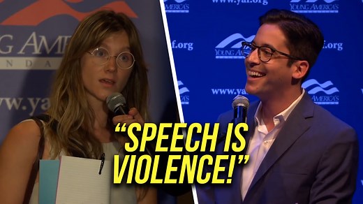 "I Think You Need to Look Up Violence in the Dictionary," Michael Knowles SHUTS DOWN Woke Professor Who Thinks Speech Is Violence at Young America's Foundation Speech | Michael Knowles
