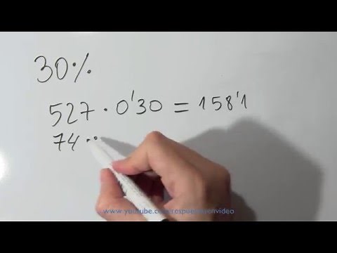 Cómo calcular el 30 por ciento - Sacar Porcentajes de un número o cantidad