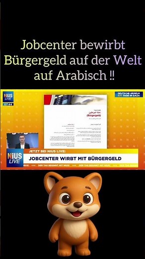 Jobcenter advertises citizen's allowance around the world in Arabic