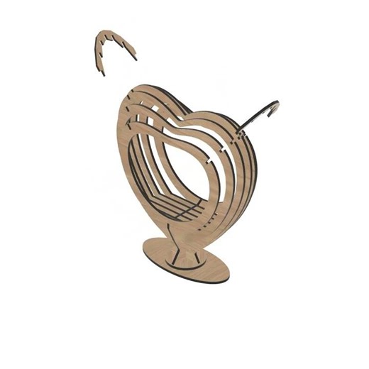 Love Heart Candle Stand - 3mm 1/8in - Download SVG File - Design No. CS-260202 #lasercutting