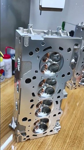 CNC machining of aluminum engines for racing cars #cnc #precisionparts #5axismachining #cncmachining