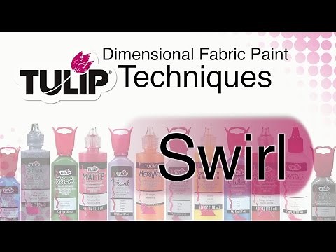 How To Tulip Dimensional Fabric Paint Swirl Technique