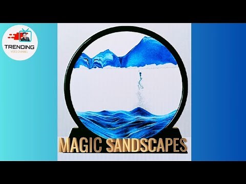 Moving Sand Art | Decorative Sandscape in Motion | Round Motion Frame