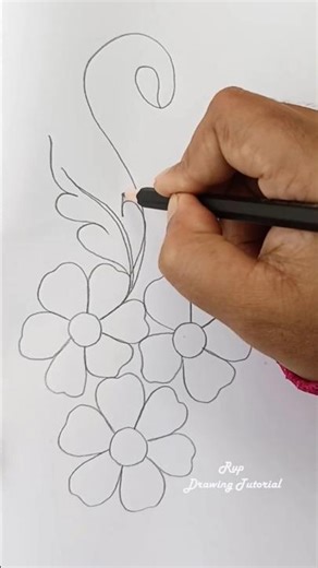 DRAWING 🍀 How to Draw Table Runner Design Drawing Tutorial #drawing #howto #shorts #short#art