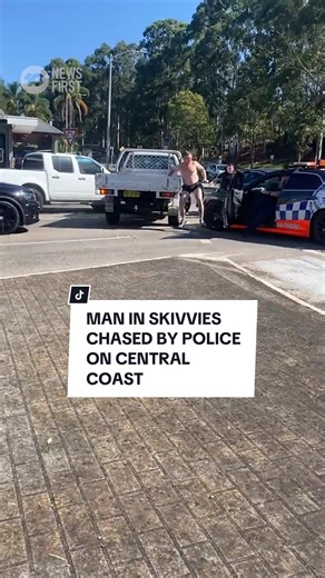 Wild Police Pursuit on Central Coast: Man in Skivvies Brings Traffic to a Halt
