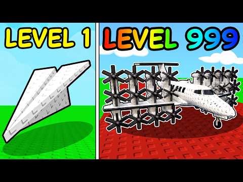 Upgrading My Plane to MAX LEVEL in Roblox Plane Race With 99 Propellers!