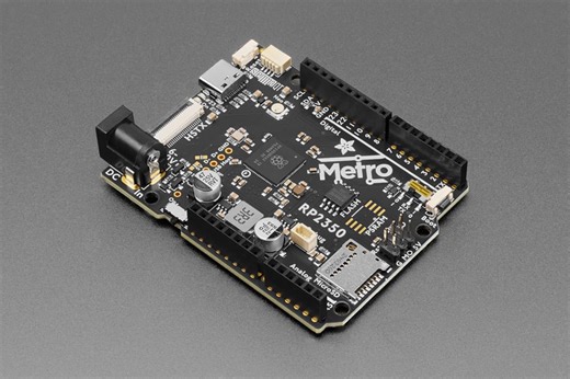 Adafruit Metro RP2350 development board follows Arduino UNO form factor, features HSTX DVI output - CNX Software