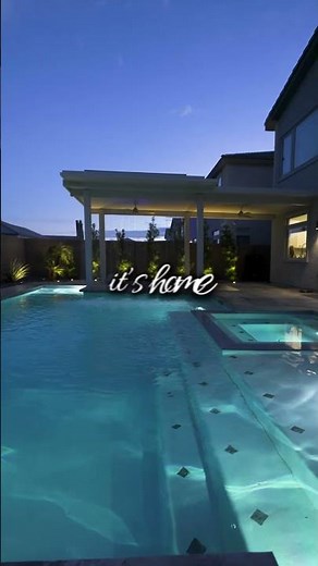 Luxury Las Vegas Backyard Transformation | Custom Pool, Swim-Up Bar & Outdoor Living💫