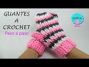 Crochet One-Finger Gloves Tutorial