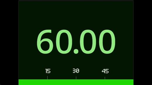 【Scratch】自制60秒倒计时（渐变色，带音乐、进度条，精确到0.01秒）