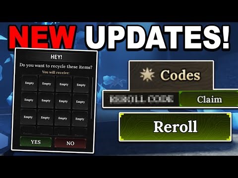 NEW BIG UPDATES & REROLL CODES!? in The Forge Roblox