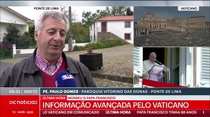 "Vamos rezar pelo Papa Francisco, sobretudo no terminar e no recolher do Compasso Pascal"