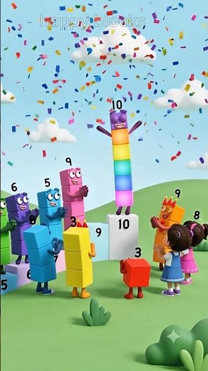 🔢 Learn Numbers 6, 7 & 8 | Fun Number Blocks for Kids 🌈 | Preschool Learning #shorts