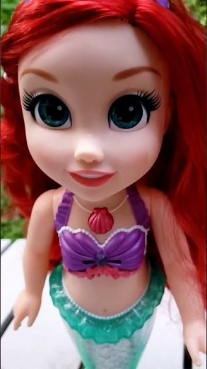 A Doll Demonstration of Ariel From the Disney Movie "The Little Mermaid"