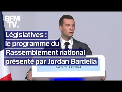 Pouvoir d'achat, éducation, binationaux: le programme du RN dévoilé par Jordan Bardella