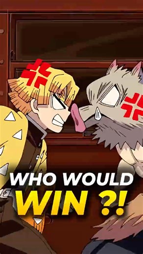 Zenitsu vs inosuke, Who would win, #shorts #demonslayer #zenitsu #inosuke #fyp #anime #manga #nezuko