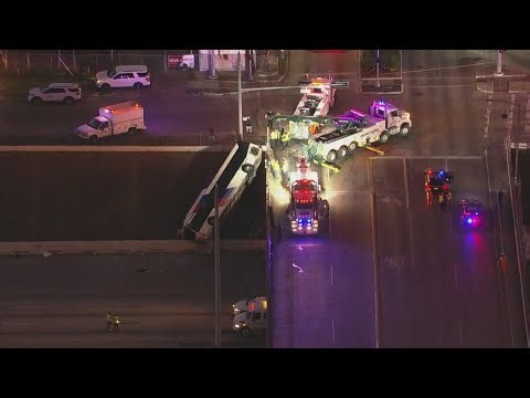 Houston METRO bus falls off Highway 288 overpass near Midtown after crash
