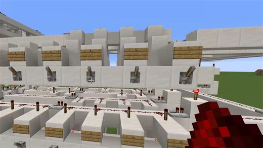 我的世界红石新手-比较规整的16-4译码器与双通道输出