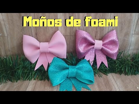Easy and pretty foam bows