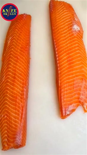 Knife Skills - Professional video fish cutting skills sashimi and sushi food #video #skills #fish
