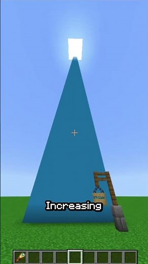 ABOVE how many blocks can you JUMP?? | #minecraft #shorts
