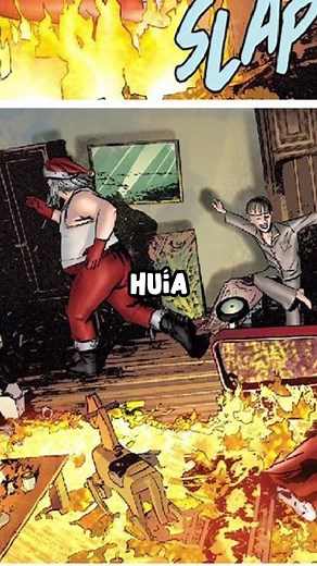 Papá Noel traumatizado por la Navidad en Cómic