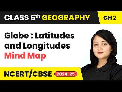 Mind Map - Globe : Latitudes and Longitudes | Class 6 Geography Chapter 2 | CBSE 2025-26