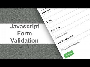 javascript form validation