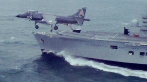 Watch Royal Navy Aircraft Carrier HMS Invincible off Falmouth - BFI Player