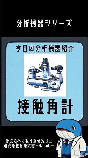 【分析機器説明シリーズ】水の馴染み具合、弾き具合をどう測る？分析機器「接触角計」#1分研究ゼミ