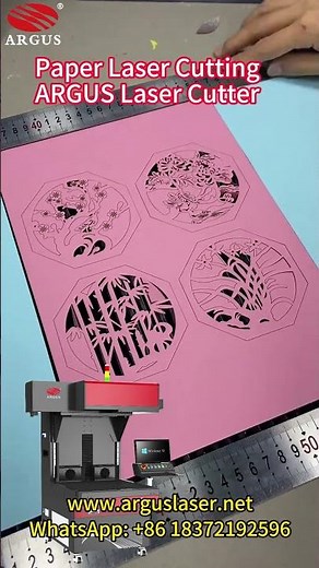 Paper Laser Cutting Without Burning | ARGUS Laser Cutter Precision Demo