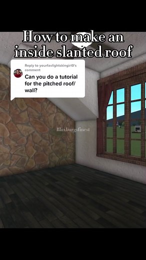 Bloxburg Inside Slanted Roof Design Ideas