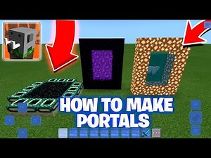 HOW to Make a Portal to END, HEAVEN and NETHER in Craftsman Building Craft