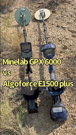 AlgoForce E1500 plus vs Minelab GPX 6000 EMI Problems #shorts