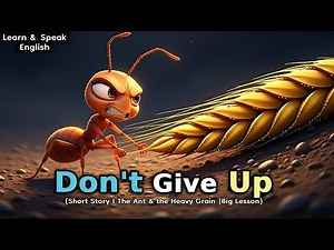 Don't Give Up | Small Steps Can Change Everything | The Ant and the Heavy Grain | Motivational Story