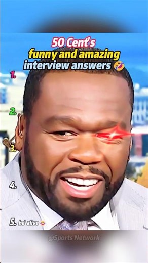 50 Cent's funny and amazing interview answers. #50cent#interview #funny