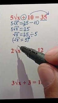 How to Solve Square Root Equations: A Step-by-Step Guide #math #mathematica #mathematics #mathtrick