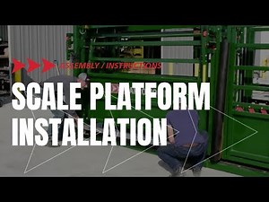 How to install the Cattle Scale Platform in your Adjustable Cattle Alley | Assembly | Arrowquip
