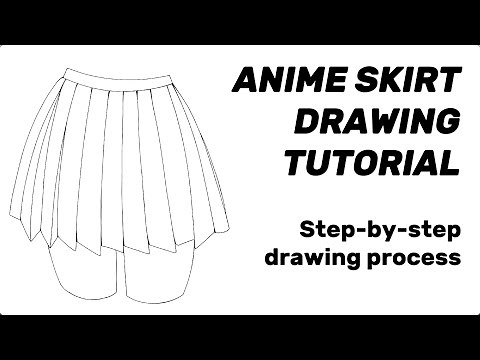 Anime Skirt Drawing Tutorial | How to Draw Anime Skirts For Beginners (Full Process Tutorial)
