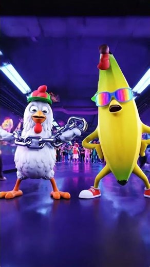 Chicken & Banana POPPING Show! 🐔🍌⚡🔥