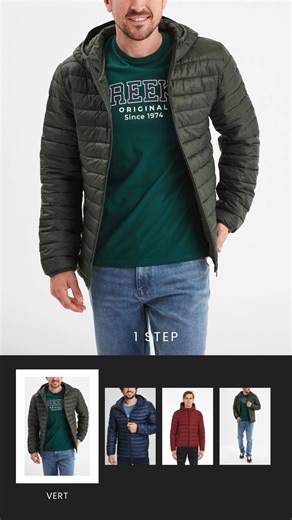 DOUDOUNE chaude & légère – 59 DT 🧥 Coupe moderne pour toutes les morphologies ❄️ Chaleur optimale, ultra légère 🧢 Capuche intégrée • 🔒 Zip solide 🎨 Bleu marine élégant, facile à assortir ✅ OUVRE LE COLIS AVANT DE PAYER ♻️ ÉCHANGE & RETOUR 48H 👉 Commande en message ou via le bouton Acheter. | PetitsPrix.tn